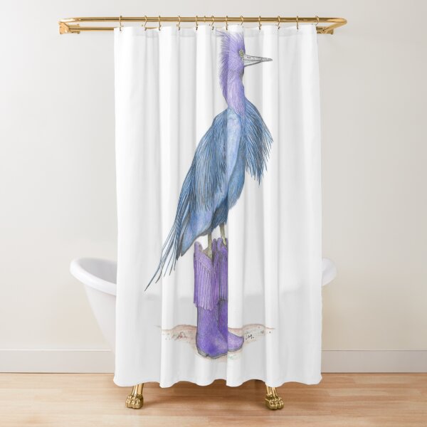 Item preview, Little blue heron in cowgirl boots designed and sold by JimsBirds.
