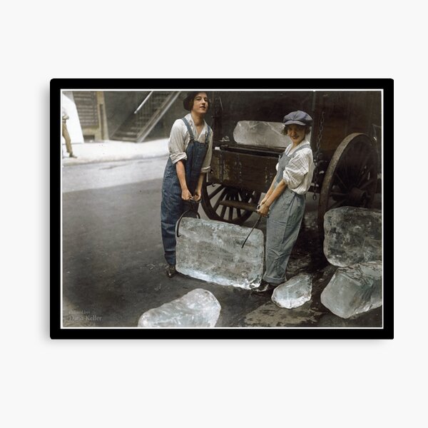 Item preview, Girls Delivering Ice, 1918 designed and sold by Dana Keller.