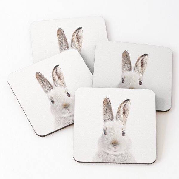 Item preview, Bunny, White Hare, Baby Rabbit, Baby Animals Art Print by Synplus designed and sold by synplus.