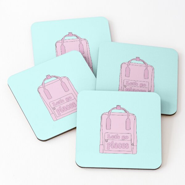 Item preview, lets go places pink backpack designed and sold by tehecaity.