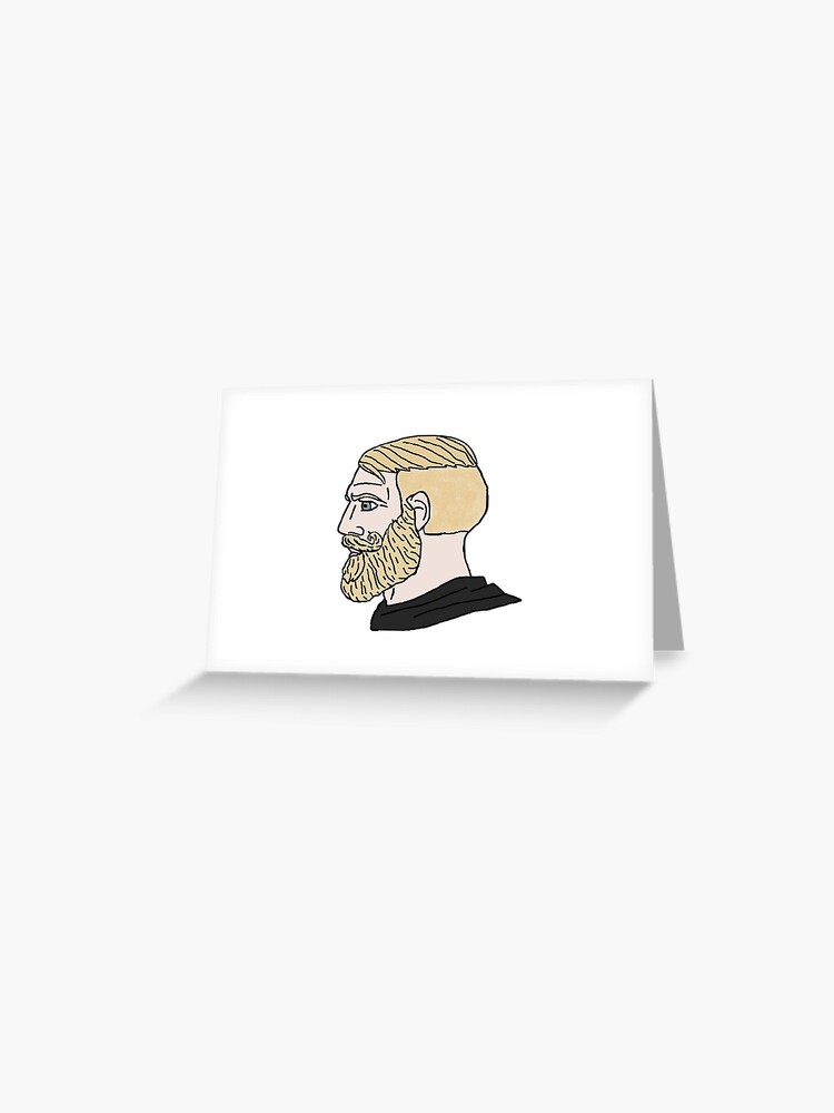 Chad Meme Face Sticker for Sale by EtherSales