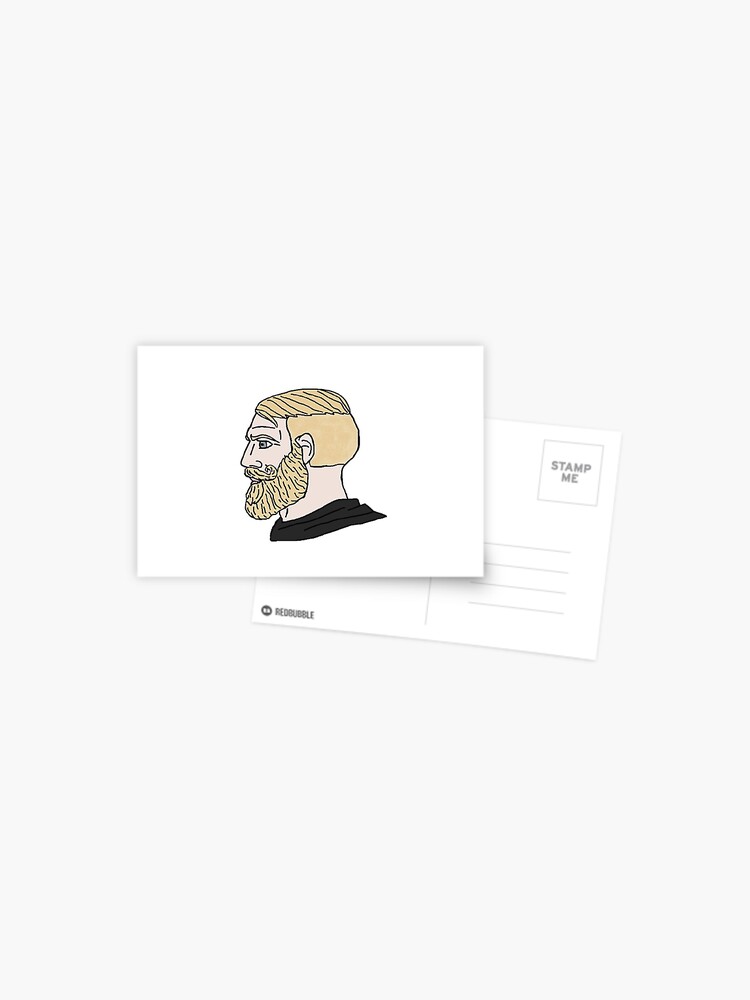 Chad Meme Face Sticker for Sale by EtherSales