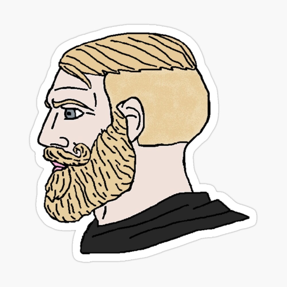Chad Meme Face | Sticker