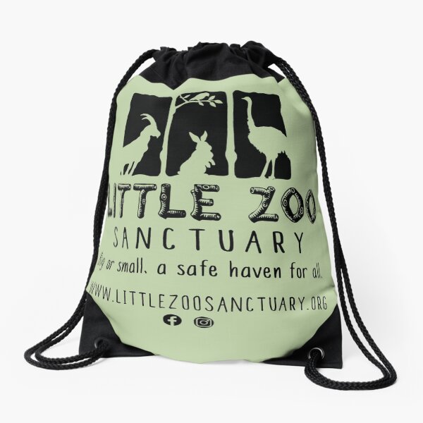 LZS Full Noir Drawstring Bag