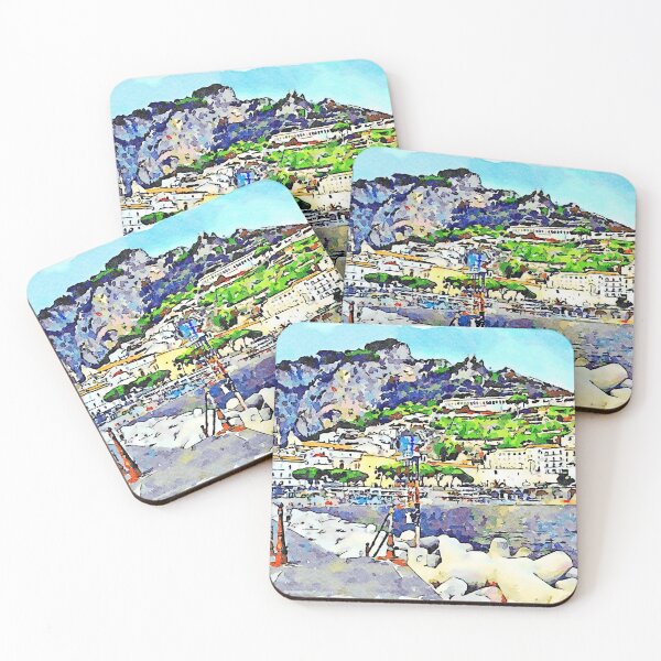Item preview, Amalfi: Pier with landscape designed and sold by Giuseppe Cocco.