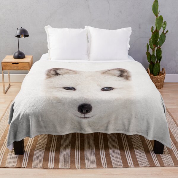 Item preview, Baby Arctic Fox, Baby Animals Art Print by Synplus designed and sold by synplus.
