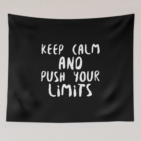Item preview, Keep calm and push your limits-white designed and sold by josephsteez.
