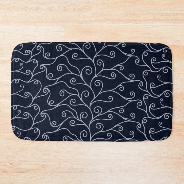 Item preview, Silver Swirls, Blue Silk designed and sold by StephOBrien.