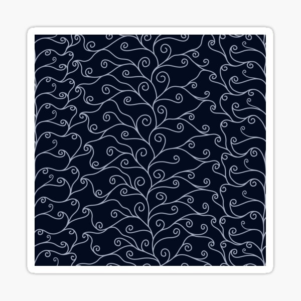 Item preview, Silver Swirls, Blue Silk designed and sold by StephOBrien.