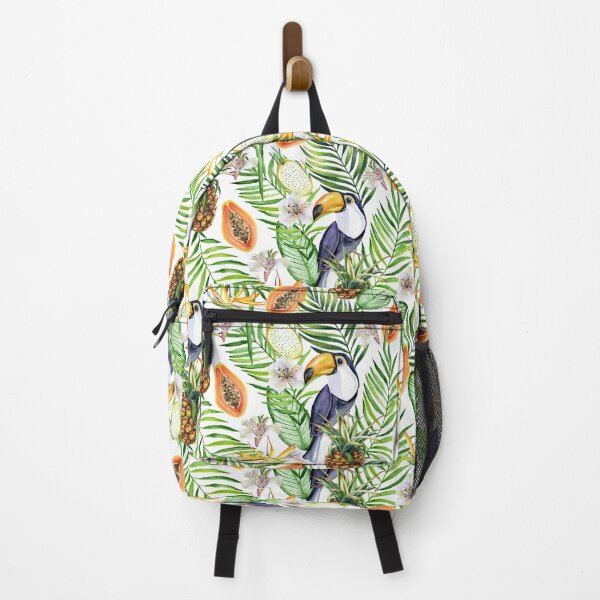 Item preview, Tropical fruits, toucans and flowers designed and sold by JuliaBadeeva.