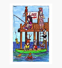 KMAY Hoodkids Fishing Photographic Print