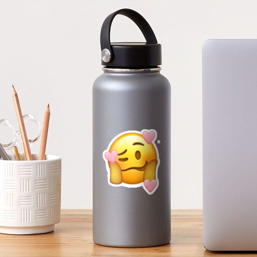 "Crushing emoji sticker" Sticker for Sale by Shycheyenne00 Redbubble