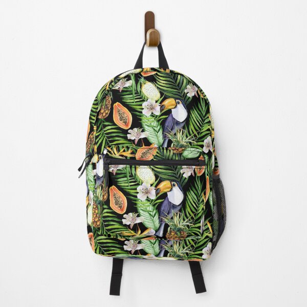 Item preview, Tropical fruits, toucans and flowers designed and sold by JuliaBadeeva.