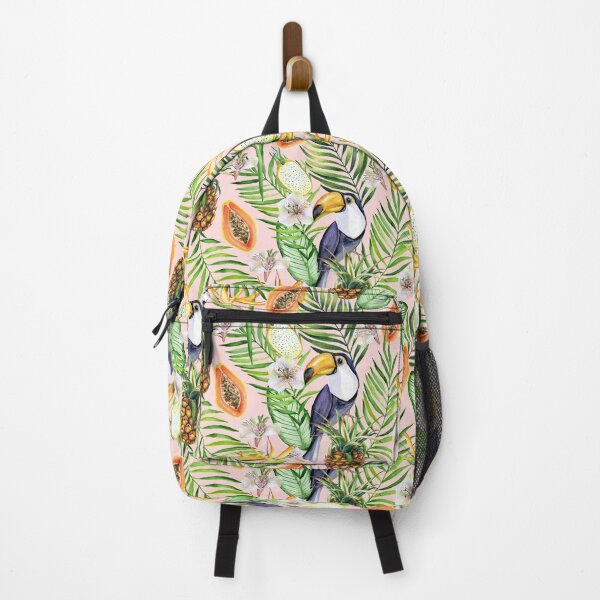 Item preview, Tropical fruits, toucans and flowers designed and sold by JuliaBadeeva.