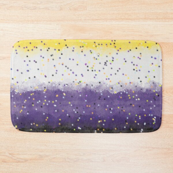 Item preview, Nonbinary Pride Flag with Glitter designed and sold by Liam Connors-Smith.