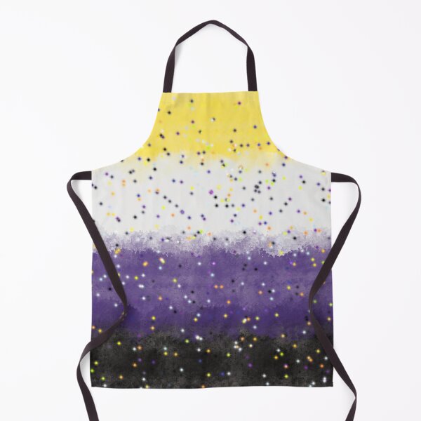 Item preview, Nonbinary Pride Flag with Glitter designed and sold by Liam Connors-Smith.