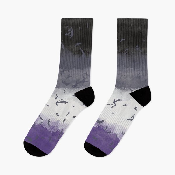 Item preview, Asexual Pride Flag with a Flock of Birds designed and sold by Liam Connors-Smith.