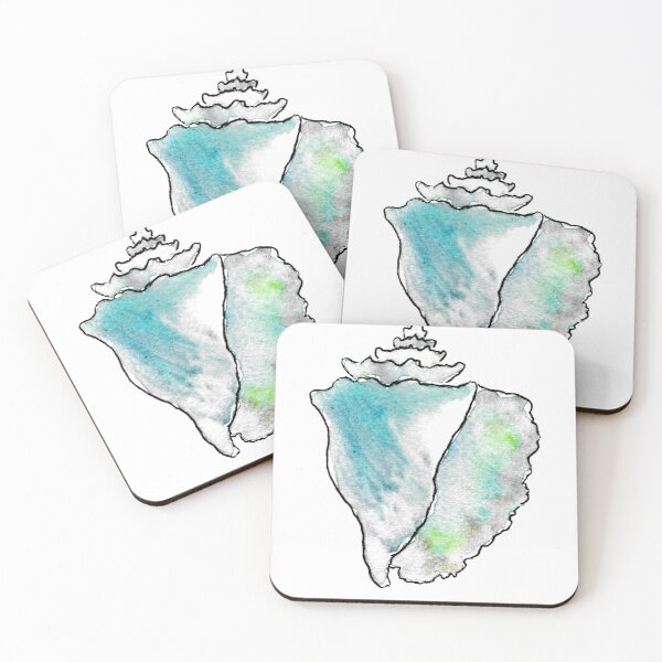 Item preview, Watercolor Seashell designed and sold by ArtbyHanVic.