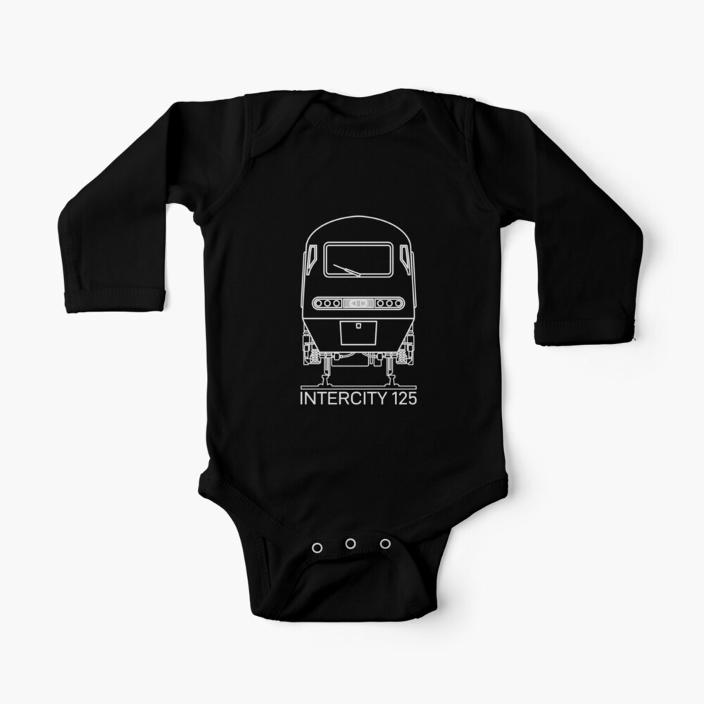 Intercity 125 High Speed Train Blueprint Art Present Baby One Piece By Maljonic Redbubble