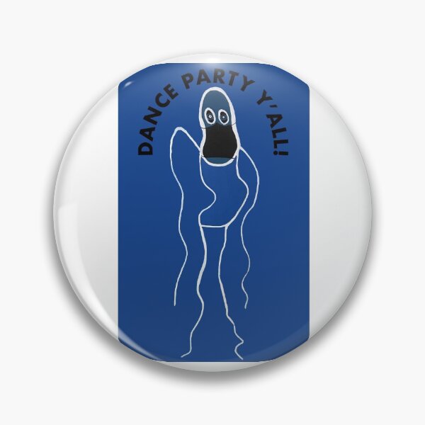 Item preview, DANCE WITH MASKS; DANCE PARTY Y'ALL!  (Blue Background) designed and sold by dscottlarson.