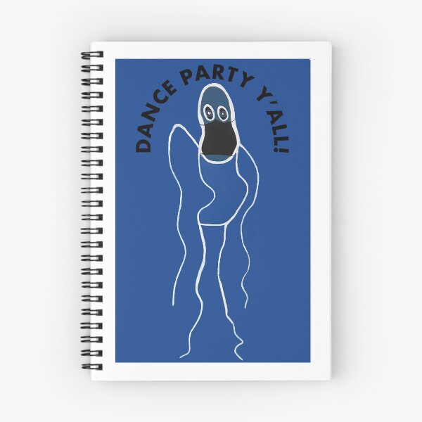 Item preview, DANCE WITH MASKS; DANCE PARTY Y'ALL!  (Blue Background) designed and sold by dscottlarson.