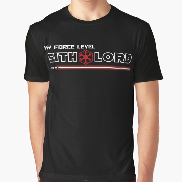 Vista previa del artículo con la obra «Mi nivel de fuerza: Lord Sith», diseñado y vendido por geekomic.