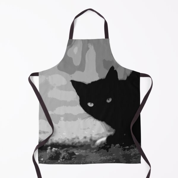 Item preview, black street cat with strange look designed and sold by ricobarinas.