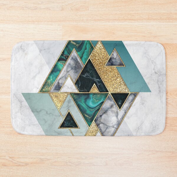 Item preview, Ode to the Emerald Empress - geometric triangle design designed and sold by NordicSommer.
