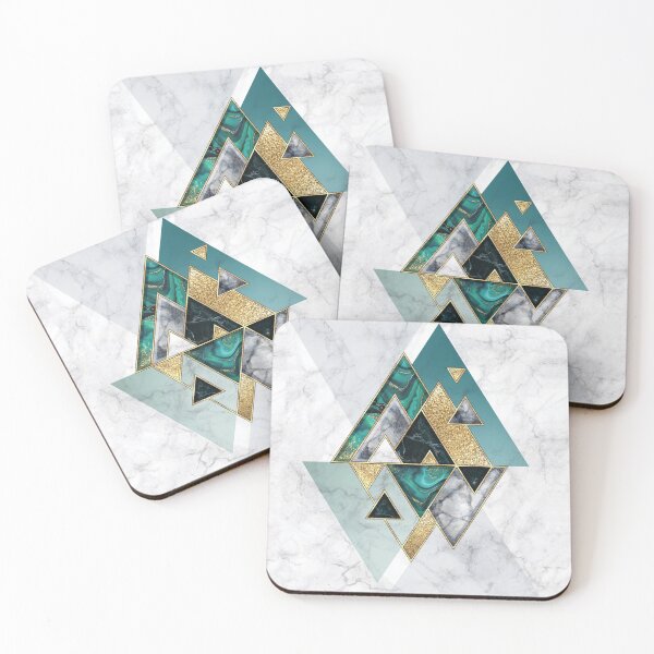 Item preview, Ode to the Emerald Empress - geometric triangle design designed and sold by NordicSommer.
