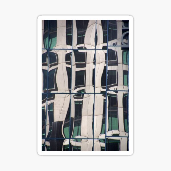 Abstract Glass Reflections by Avril Thomas - South Australian Artist Sticker