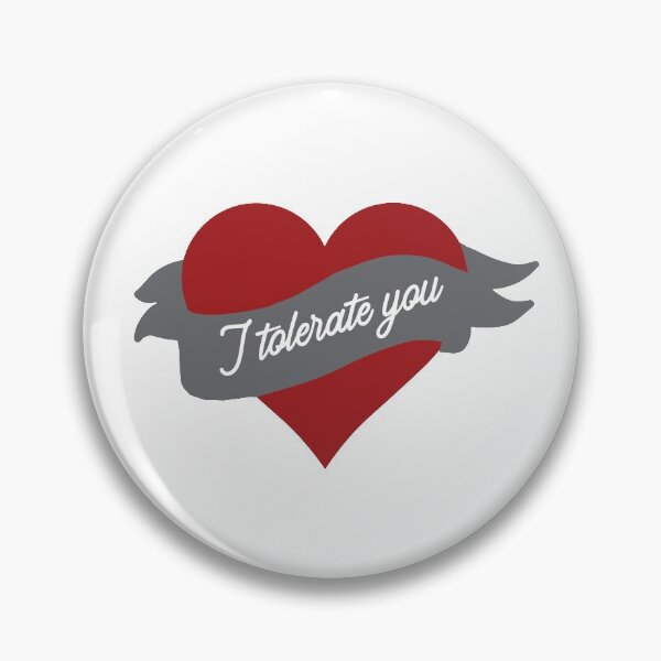 Item preview, Tattoo cœur I tolerate you designed and sold by samasa66.
