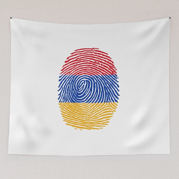 Item preview, armenia country flag fingerprint style , colourfull nice and beautiful designed and sold by rashadat.