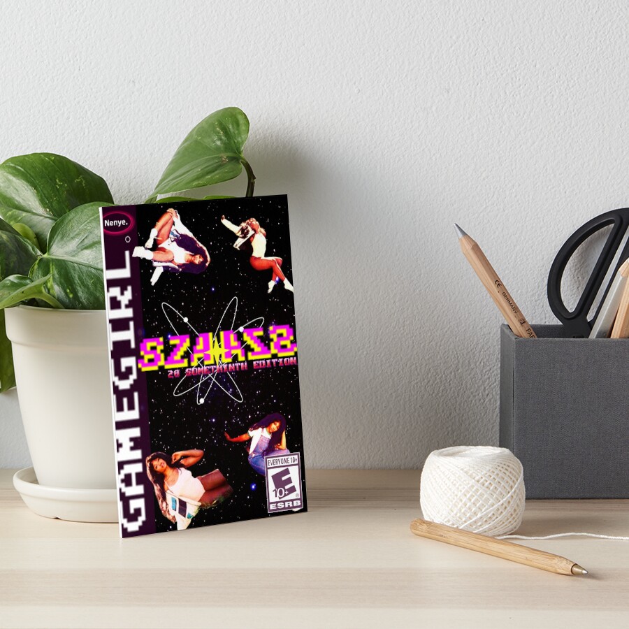 sza-video-game-cover-art-art-board-print-for-sale-by-jemgirl12