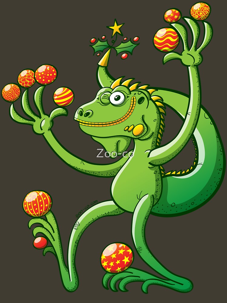 “Christmas Iguana” Unisex T-Shirt by Zoo-co | Redbubble