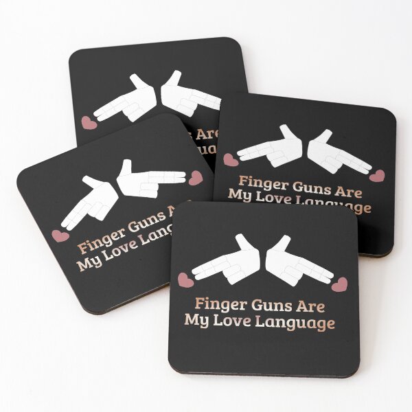 Item preview, Finger Guns are my Love Language designed and sold by MadMaker.