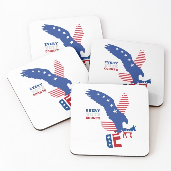 Item preview, Every Vote Counts Eagle Donkey Elephant designed and sold by Bliss Find And Design.