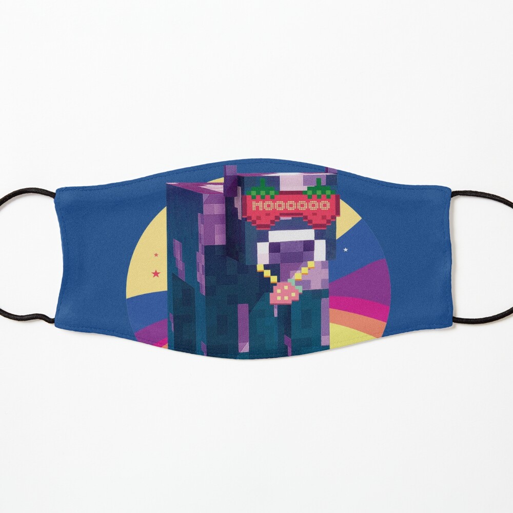 Minecraft Strawberry Cow Mask By Ssltgl Redbubble - strawberry cow ears roblox