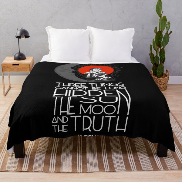 Item preview, Three Things Cannot Be Long Hidden: The Sun The Moon And The Truth - Buddha designed and sold by Good Vibe Quotes.