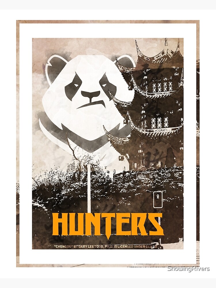 Discover Chengdu Hunters Cityscape Premium Matte Vertical Poster