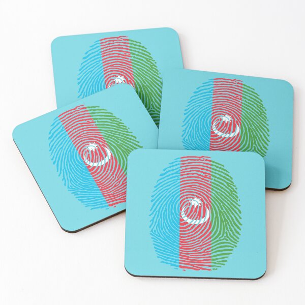 Item preview, azerbaijan country flag fingerprint style , colourfull nice and beautiful designed and sold by rashadat.