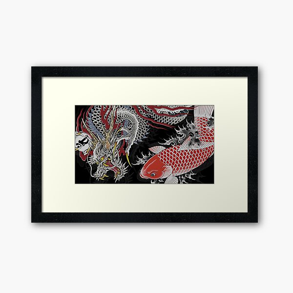 Item preview, Koi and Dragon Tattoo  kiryu and Nishiki designed and sold by thehollowpoint.