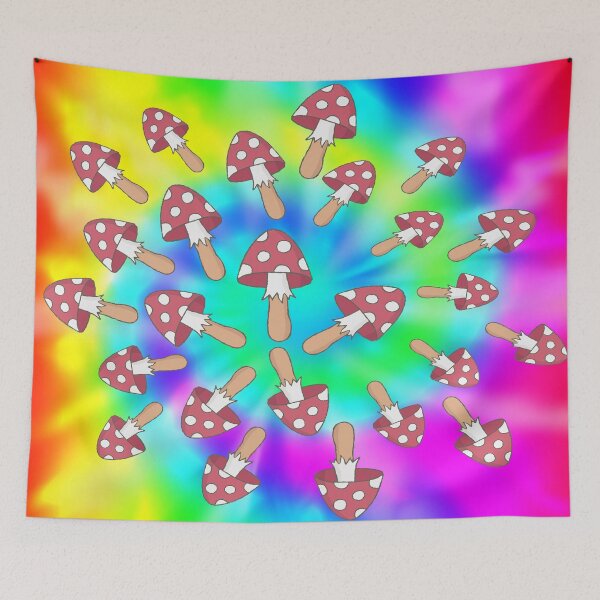 Item preview, Tie Dye Mushrooms Daisy Hippie Boho designed and sold by funnytshirtemp.