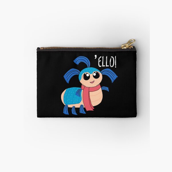 Item preview, Cute blue worm - Ello (White text) designed and sold by Artbyacat.
