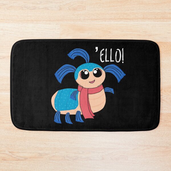 Item preview, Cute blue worm - Ello (White text) designed and sold by Artbyacat.