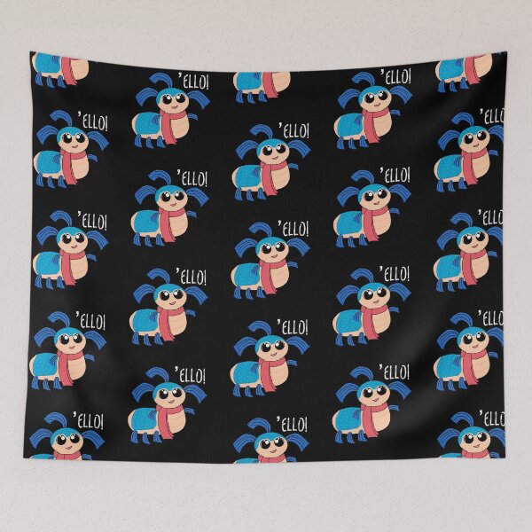 Item preview, Cute blue worm - Ello (White text) designed and sold by Artbyacat.