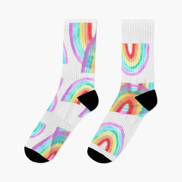 Item preview, Colorful Watercolor Rainbow Mash Print Pattern designed and sold by Aryeh Studio.