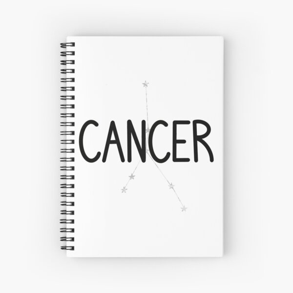 Cancer Gray Spiral Notebook