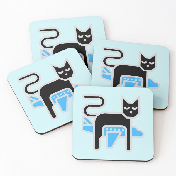 Item preview, Black cat riding a plane designed and sold by garhoud.