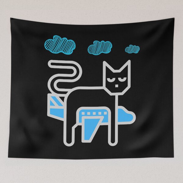 Item preview, Black cat riding a plane designed and sold by garhoud.