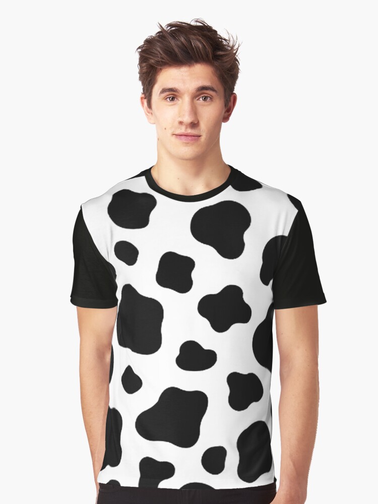 Black and white cow shirt Clearance